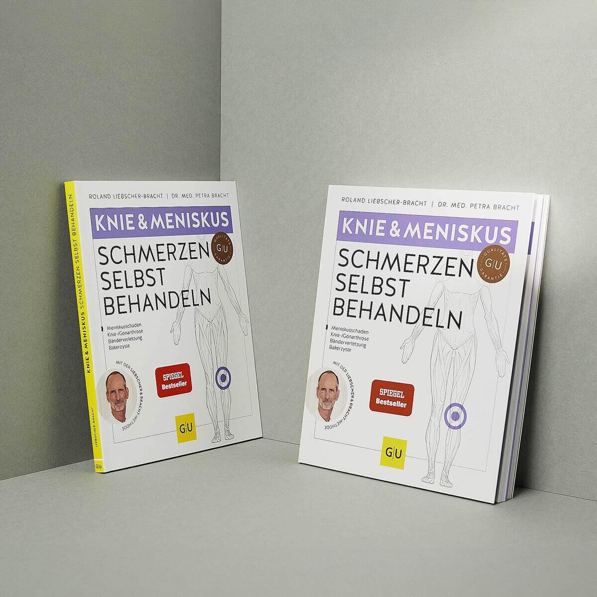 Zweimal das Buch: Knie & Meniskus, Schmerzen selbst behandeln von Roland Liebscher-Bracht und Dr. med. Petra Bracht